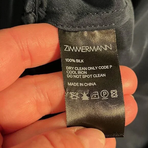 Zimmermann‎ Asymmetrical Navy Dress - Picture 5 of 6